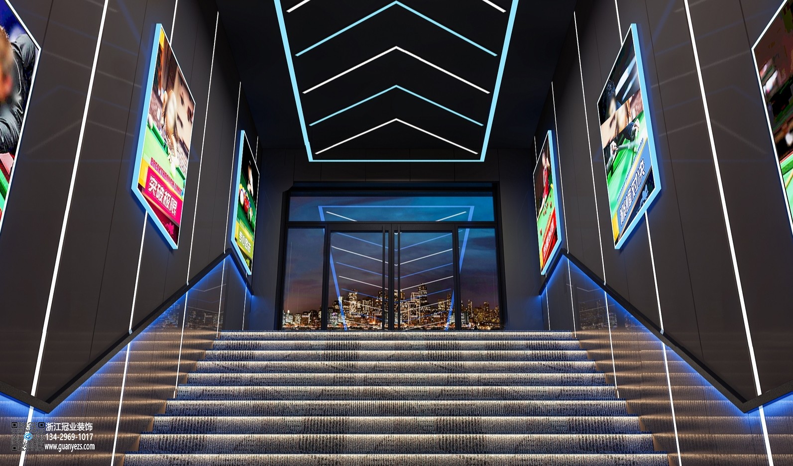 杭州臺(tái)球俱樂部裝修